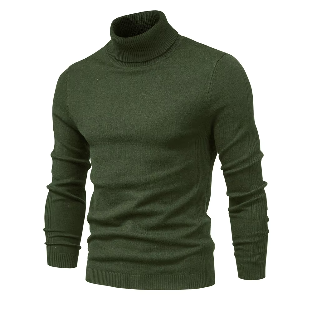 Herre Kashmir Rullekrave Sweater | Luksuriøs Varm Strik i Tidløst Design
