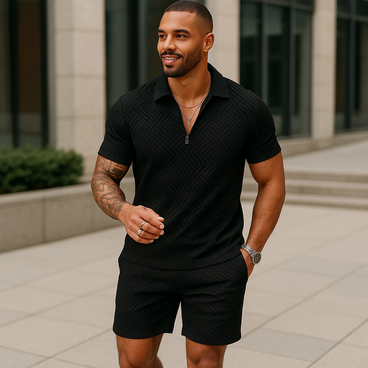 Hugo Summer Set for Men | Modny poloshirt z przyjemnymi szortami