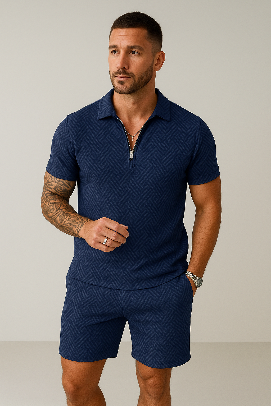 Hugo Summer Set for Men | Modny poloshirt z przyjemnymi szortami