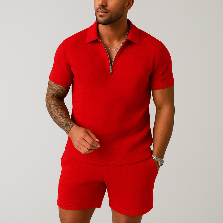 Hugo Summer Set for Men | Modny poloshirt z przyjemnymi szortami