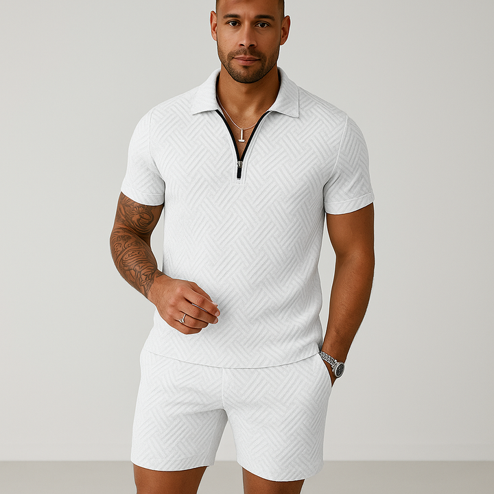 Hugo Summer Set for Men | Modny poloshirt z przyjemnymi szortami