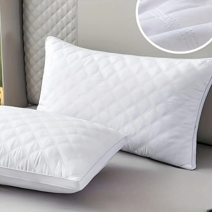 Almofadas macias hipoalergênicas | Conjunto com 2 almofadas de conforto para hotel com suporte para pescoço
