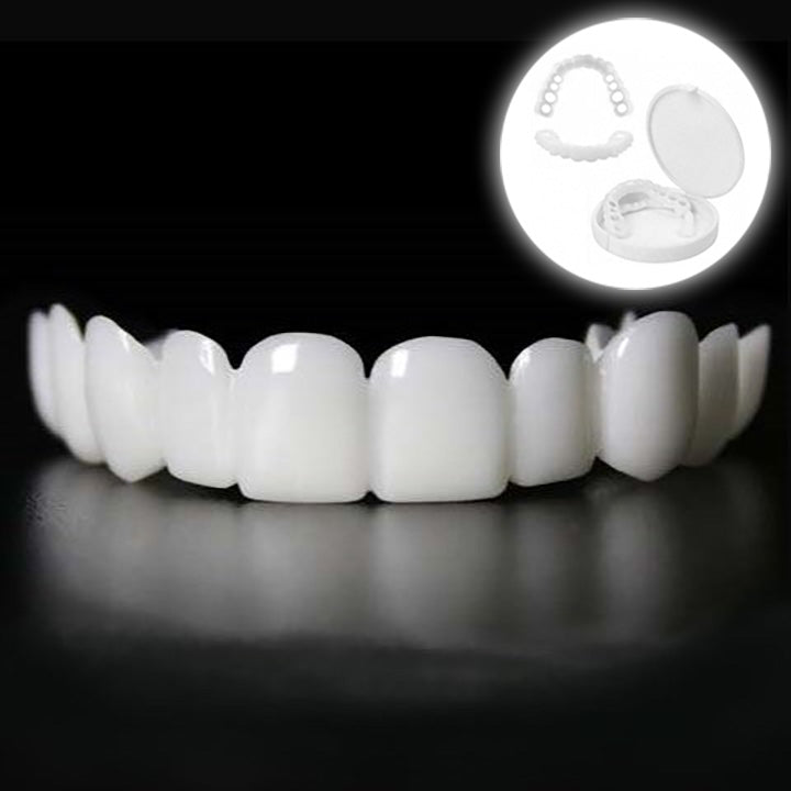 Instant face layer for cosmetic tooth covering and a more beautiful smile