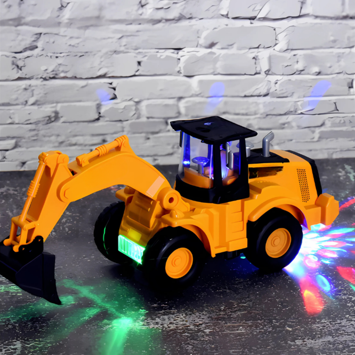 Escavadora interativa para crianças | Caminhão de brinquedo com luzes e sons realistas