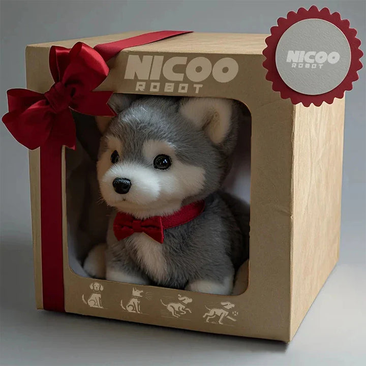 Cucciolo di cane robot realistico | Giocattolo interattivo con movimenti per bambini