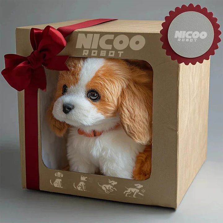 Cucciolo di cane robot realistico | Giocattolo interattivo con movimenti per bambini