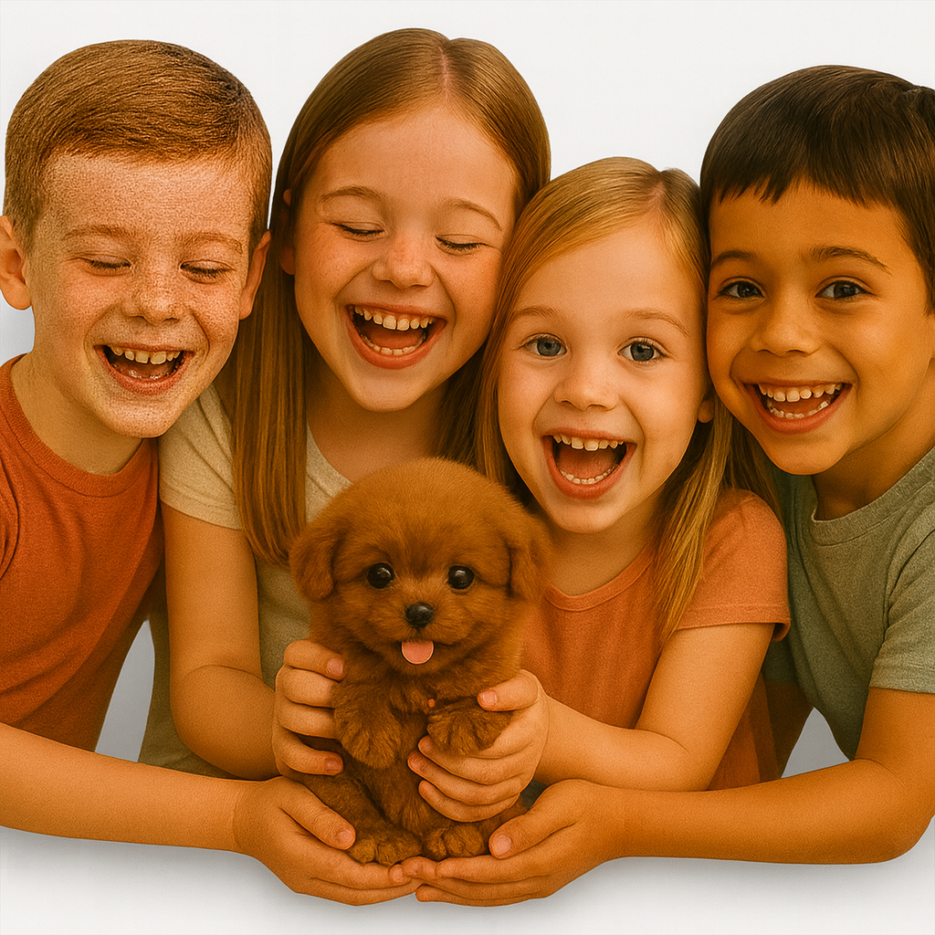 Interactive puppy toy with realistic movements