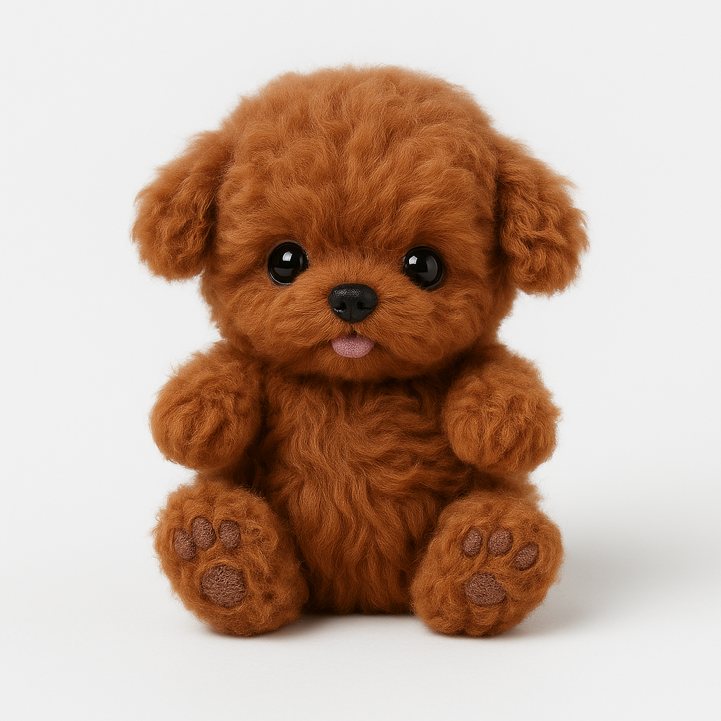 Brown Interactive puppy toy with realistic movements