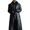 Tijn Herre Læder Trenchcoat | Langt Slankt Silhuet - Robust & Elegant Jakke