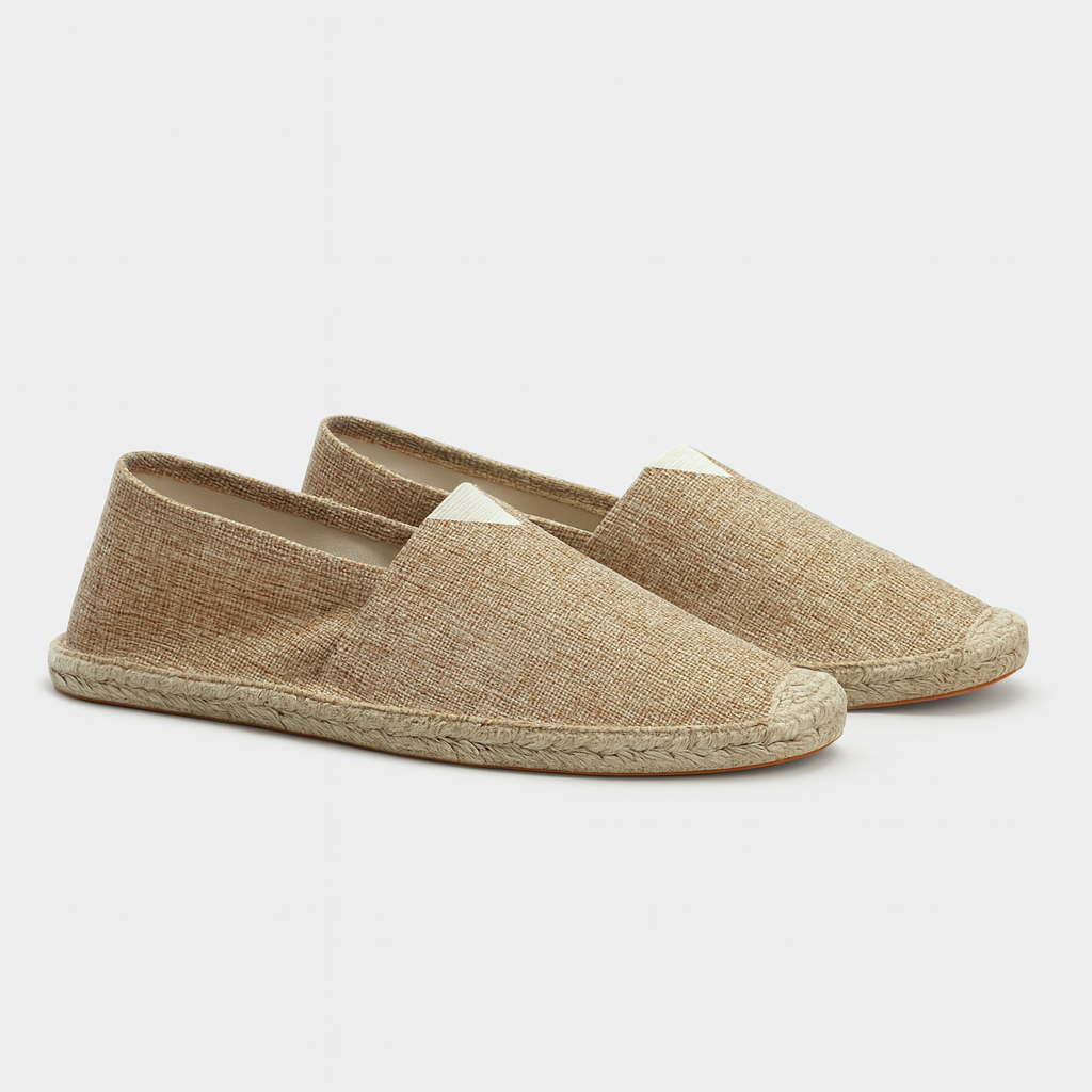 Khaki Lightweight Moccasin Espadrilles