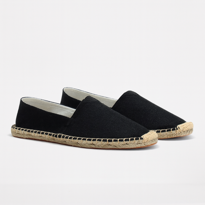 Black Lightweight Moccasin Espadrilles