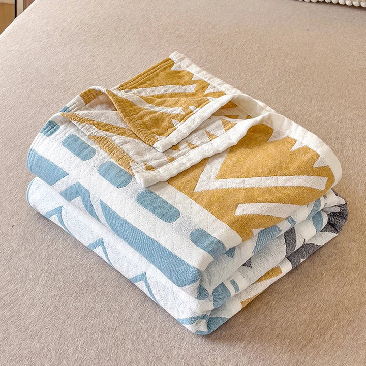 Summer blanket in three -layer washed Japanese cotton 150x200 cm