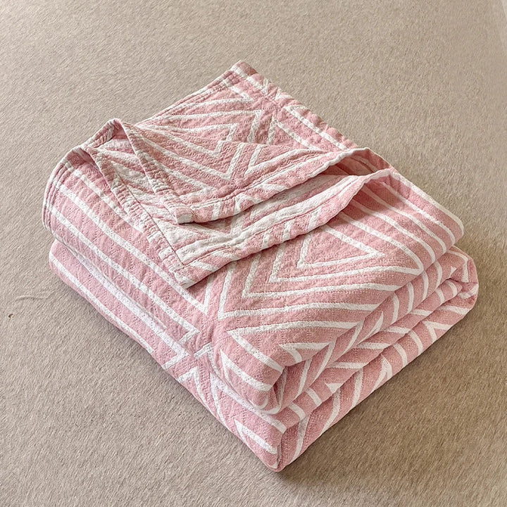 Summer blanket in three -layer washed Japanese cotton 150x200 cm