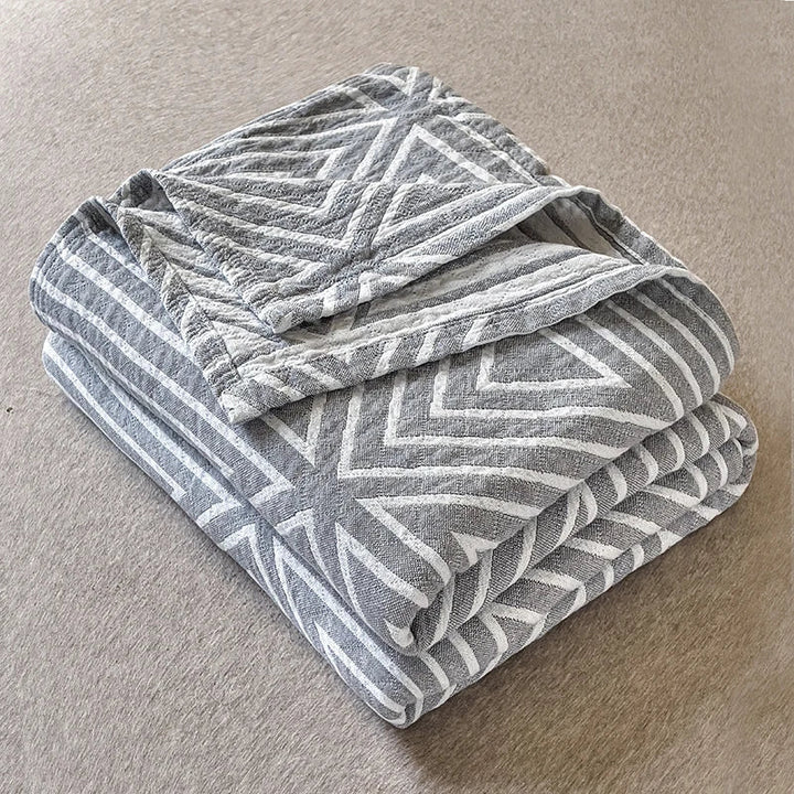 Summer blanket in three -layer washed Japanese cotton 150x200 cm