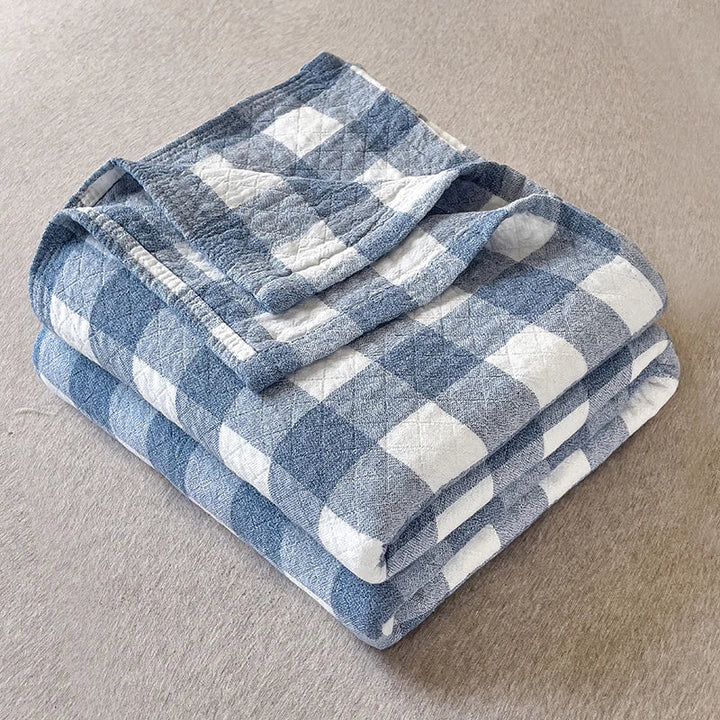 Summer blanket in three -layer washed Japanese cotton 150x200 cm