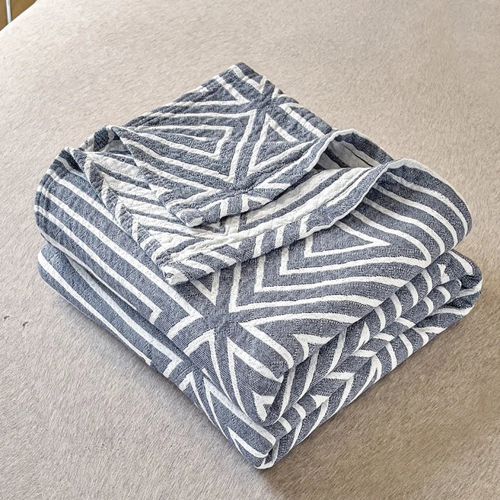 Summer blanket in three -layer washed Japanese cotton 150x200 cm