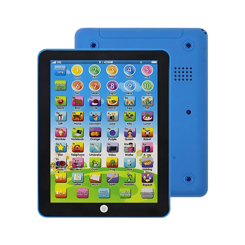 Interactive learning tablet for children aged three to six years