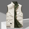 Vest Men Cotton Knitted | Ribbed Edge Pockets Elegance