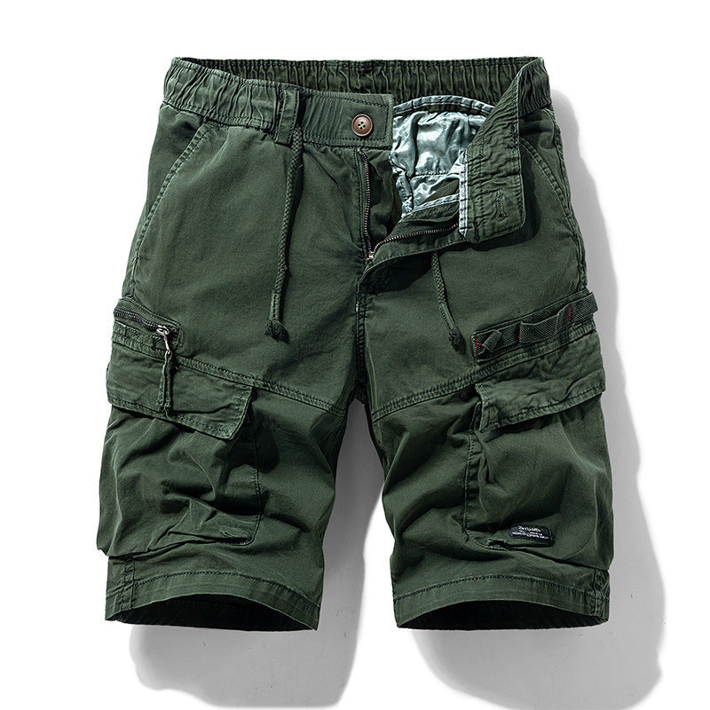Cargo bermudashorts pro muže s šňůrkou v pase a několika kapsami