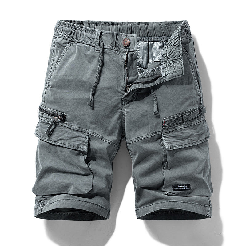 Cargo bermudashorts pro muže s šňůrkou v pase a několika kapsami