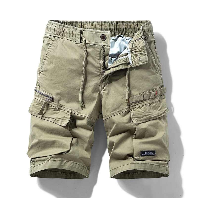 Cargo bermudashorts pro muže s šňůrkou v pase a několika kapsami