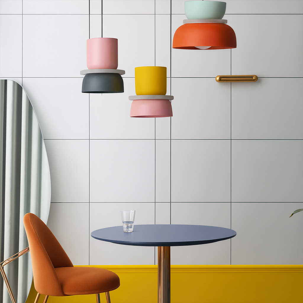 MeloGlow | Scandinavian pastel pendant light - Modern hanging lamps for home decor