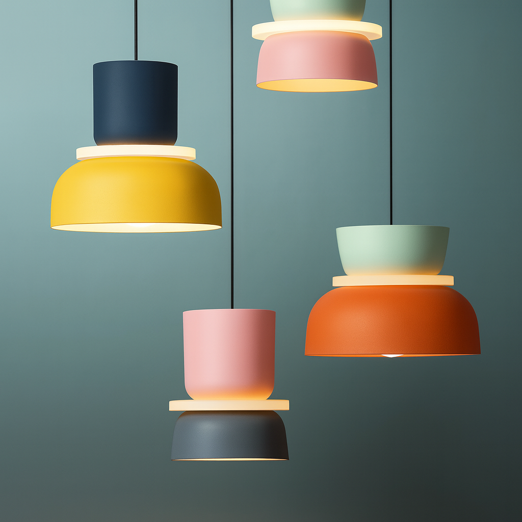 MeloGlow | Scandinavian pastel pendant light - Modern hanging lamps for home decor