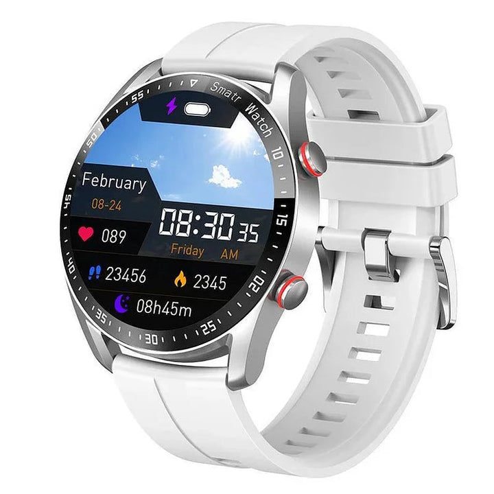 Smartwatch | Ikke-Invasiv Blodsukker EKG Puls & Bluetooth Opkald