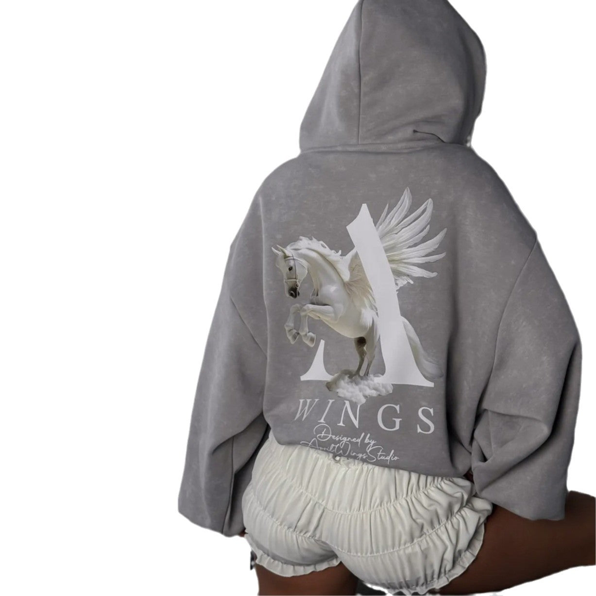 Urban hoodie for women with unique graphic design