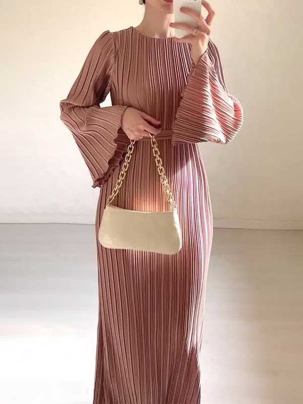 Isalys pitkä mekko naisille | eleganssi & kellohihat