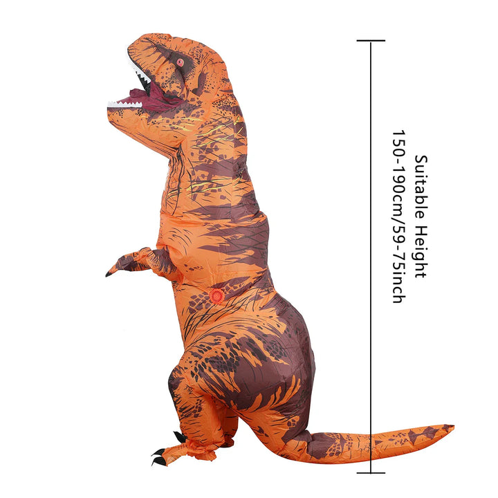 Costum gonflabil DinoMorph T-Rex | Adulți 150-190 cm | Cosplay & Halloween