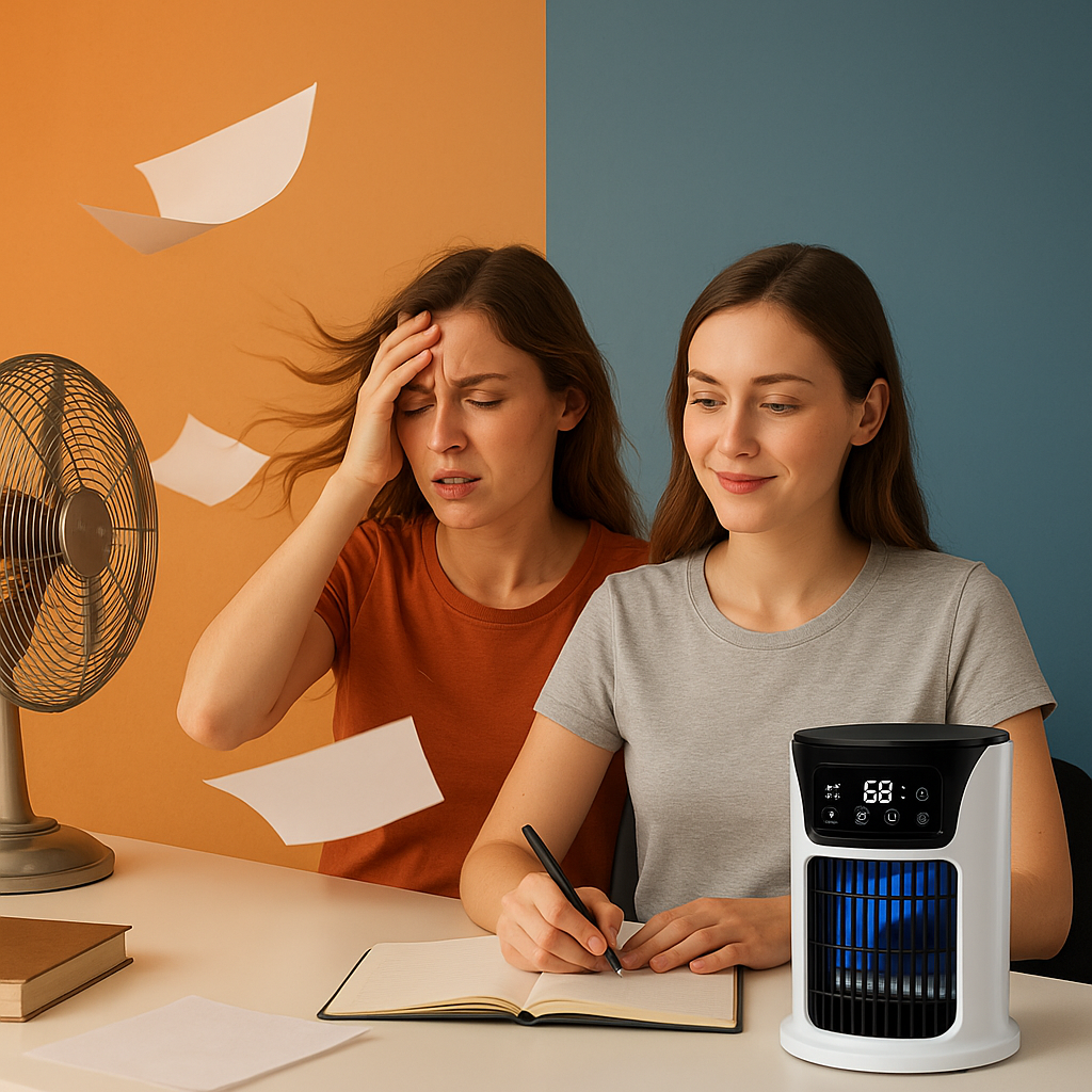 Boreacool Ductless mobil légkondicionáló-5-in-1 energiatakarékos és csendes léghűtő