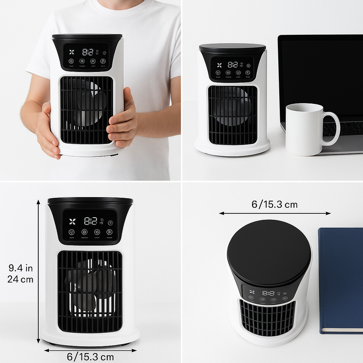 Boreacool Ductless mobil légkondicionáló-5-in-1 energiatakarékos és csendes léghűtő