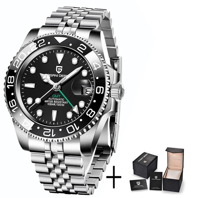 Peter Luxe automaattinen GMT-kello | Eleganssi ja korkea tarkkuus