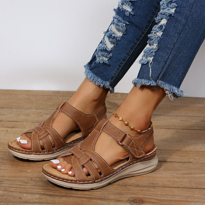Orthopedic hiking sandals for ladies platform outdoor comfort