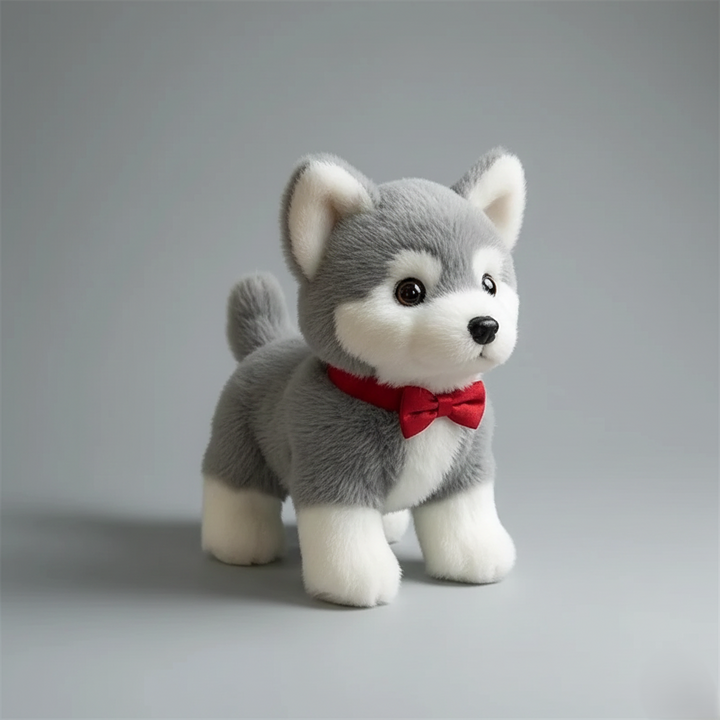 Gray Realistic Robot Puppy | Interactive Toy with Movements for Kids