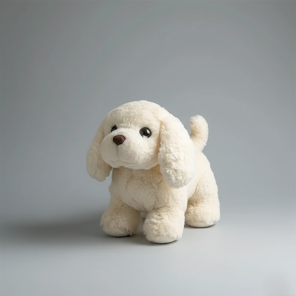 White Realistic Robot Puppy | Interactive Toy with Movements for Kids