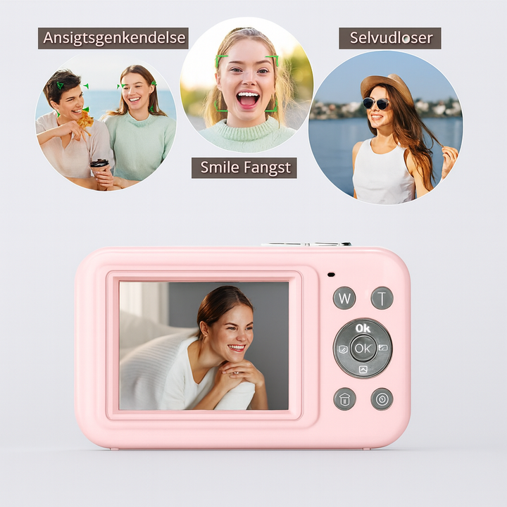 RetroSnap Vintage digital camera with 1080p video and retro design