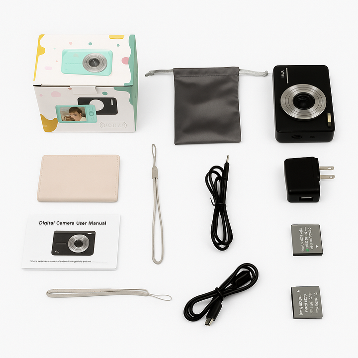 RetroSnap Vintage digital camera with 1080p video and retro design
