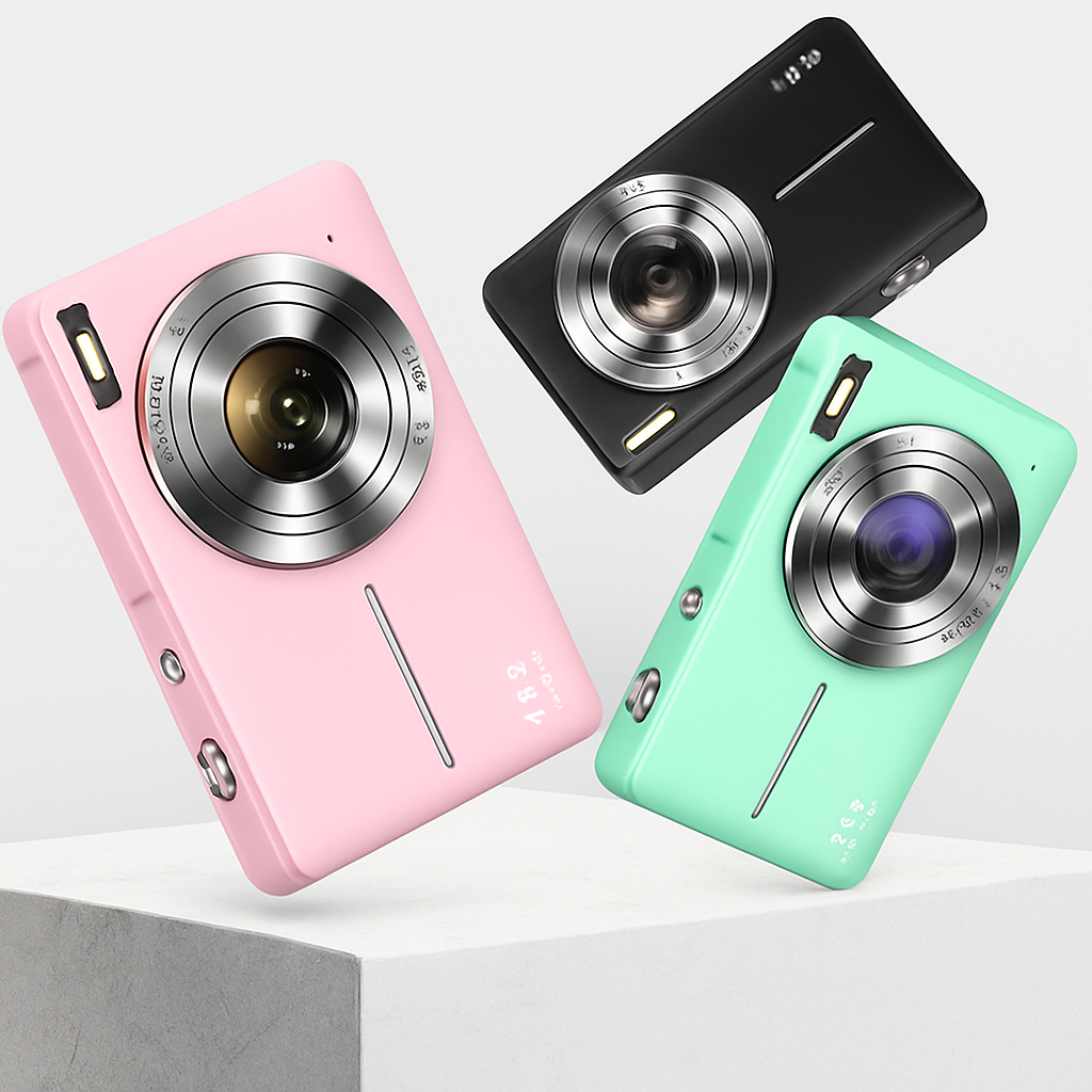 RetroSnap Vintage digital camera with 1080p video and retro design