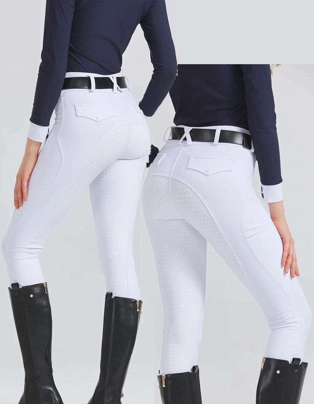 Pantaloni de echitație pentru femei - pantaloni cu prindere antiderapantă din silicon și uscare rapidă