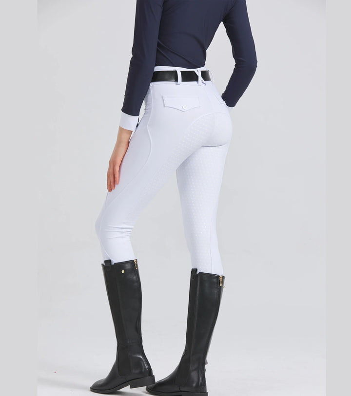 Pantaloni de echitație pentru femei - pantaloni cu prindere antiderapantă din silicon și uscare rapidă