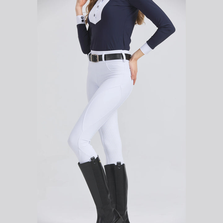 Pantaloni de echitație pentru femei - pantaloni cu prindere antiderapantă din silicon și uscare rapidă