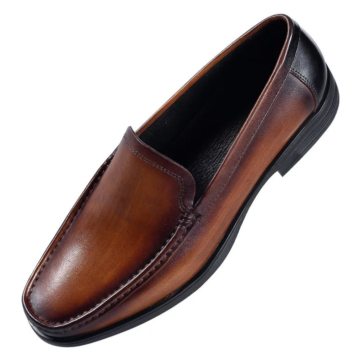 Últimos zapatos para hombre 2025 en cuero genuino | Zapatos de conducción sin cordones, mocasines y mocasines cómodos