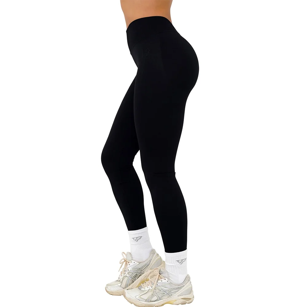 Colanți sport pentru femei | Yoga fără cusături, ridicare posterior, talie înaltă în V, fitness și antrenament