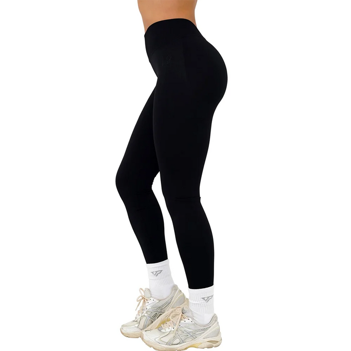 Colanți sport pentru femei | Yoga fără cusături, ridicare posterior, talie înaltă în V, fitness și antrenament