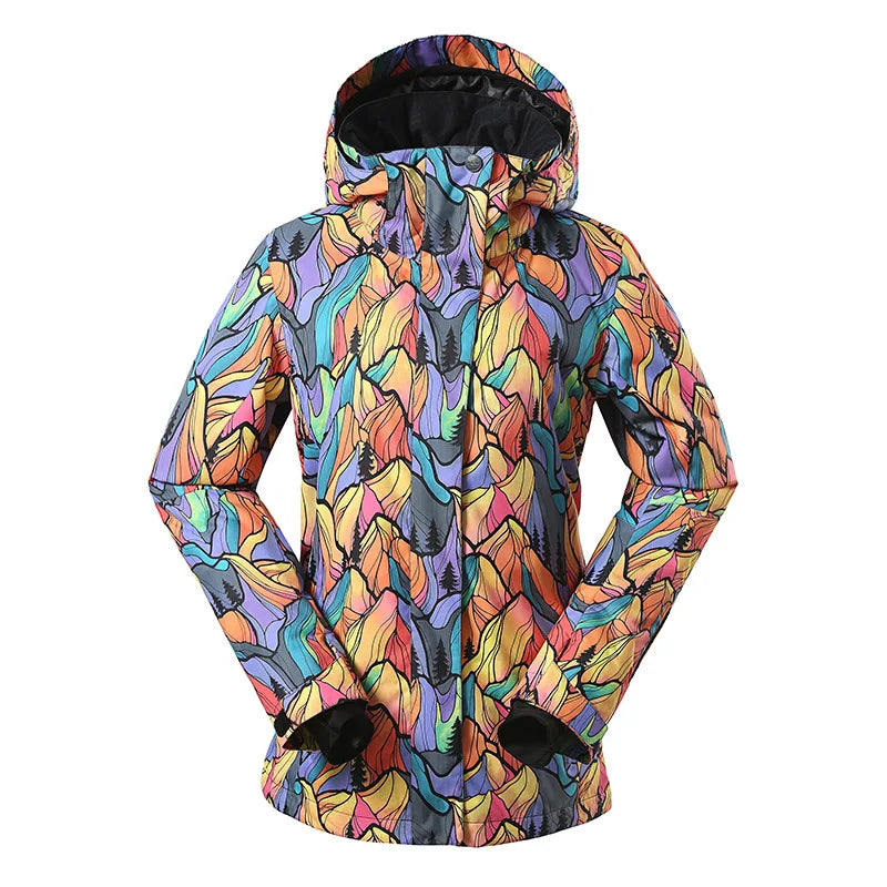 PolarBlizzard | Warm and colorful snowboard jacket for women for extreme cold