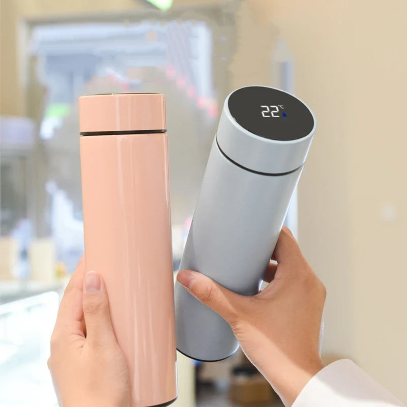 ThermoFlask eristetty ruostumattomasta teräksestä valmistettu pullo LCD-lämpötilanäytöllä | 500 ml kaksoisseinämä