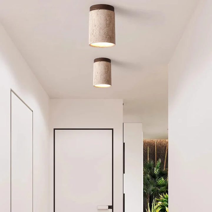 BrisaTravertino - Elegant og moderne LED-loftslampe