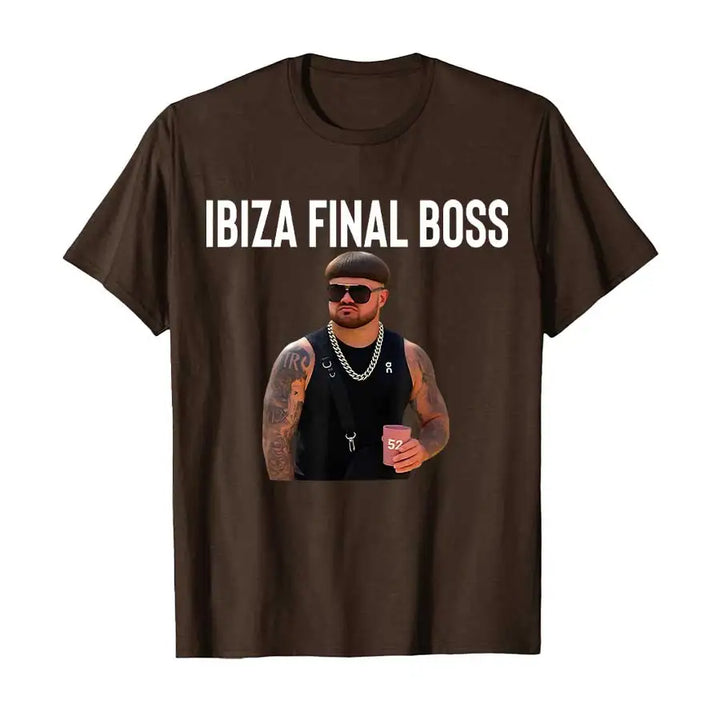 Ibiza Final Boss -meemi T-paita miehille ja naisille